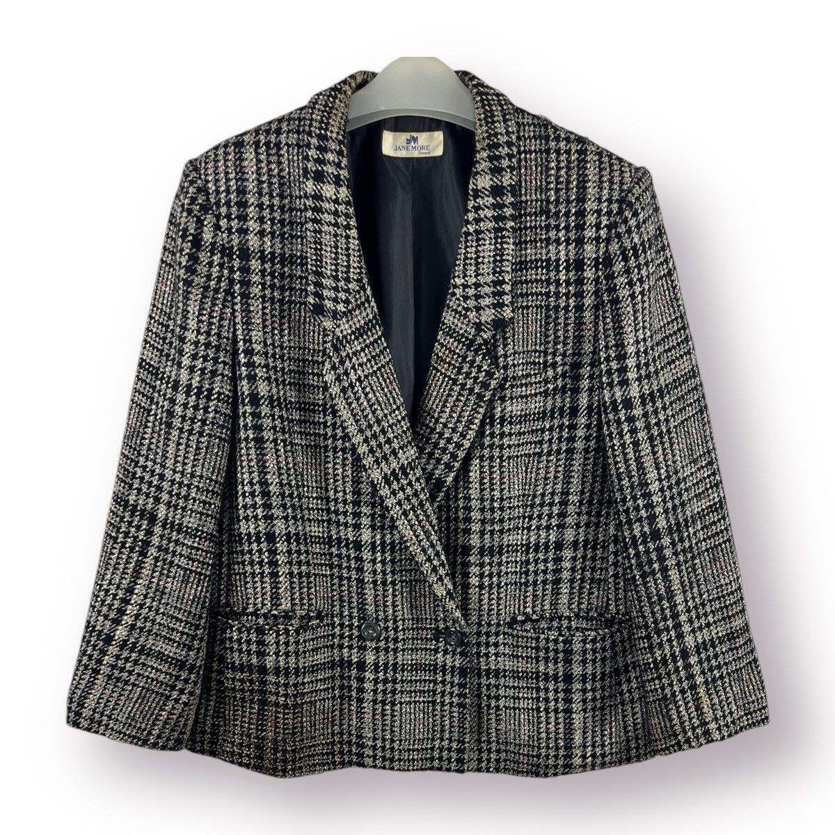 Japanese Brand 🔥 Jane More onward Houndstooth double breasted Coat Size L / US 10 / IT 46 - 1 Thumbnail