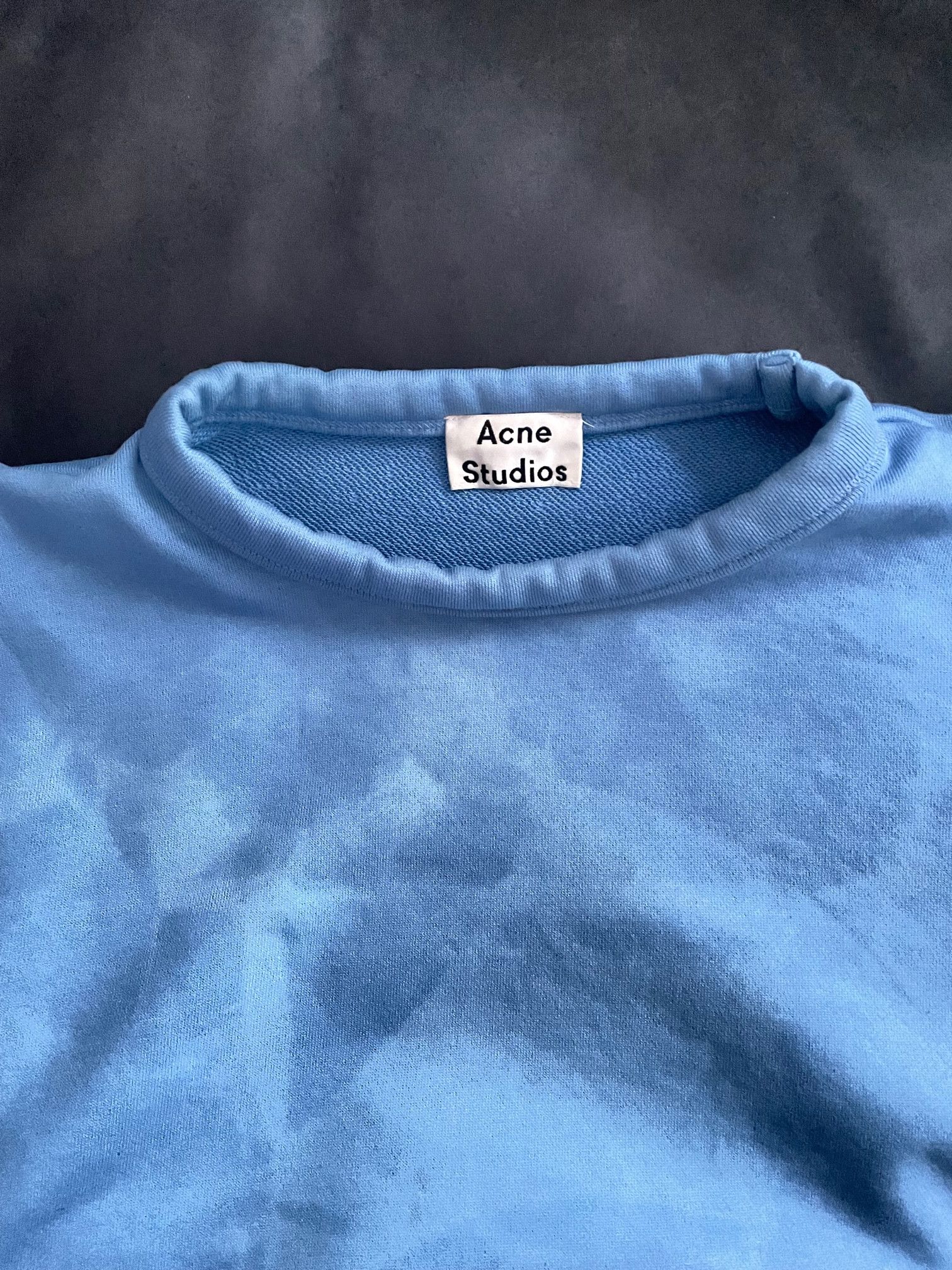 Acne Studios Acne Fint Bear cotton blue sweatshirt sweater sky bleach S Size US S / EU 44-46 / 1 - 6 Thumbnail