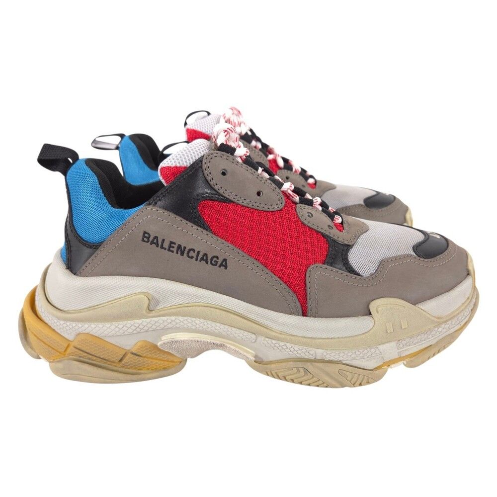 Balenciaga Balenciaga Triple S Sneakers US 8 EU 41 Mens Blue Red Gray Size US 8 / EU 41 - 5 Thumbnail