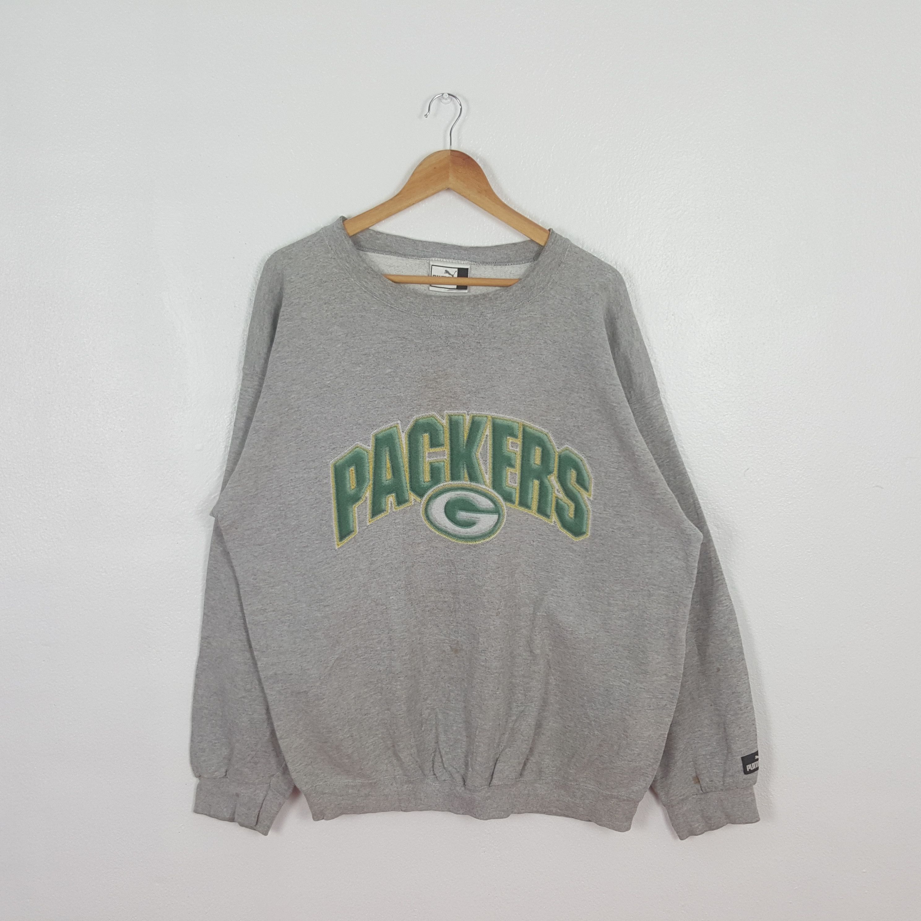 NFL Vintage Packers American Football Team Sweatshirt C307N12 Size US XL / EU 56 / 4 - 1 Thumbnail