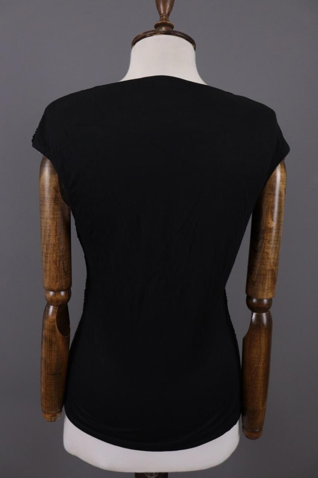 Lauren Ralph Lauren Lauren Ralph Lauren Black Top Summer V-Neck Sleeveless Shirt Size M / US 6-8 / IT 42-44 - 10 Thumbnail