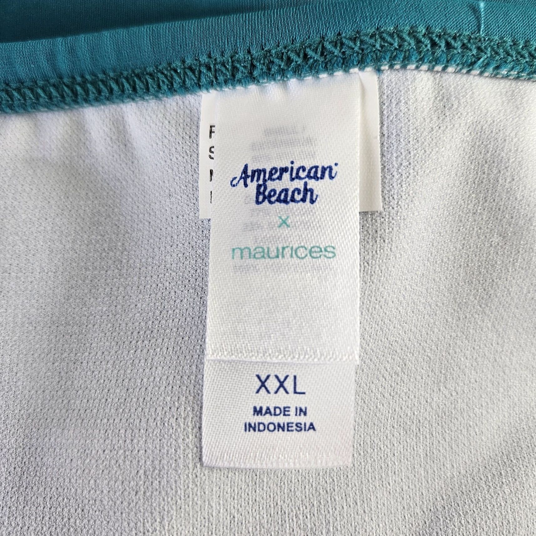 Vintage American Beach x Maurices Womens Bikini Bottom Sz 2XL Teal Size 40" / US 18 - 5 Thumbnail