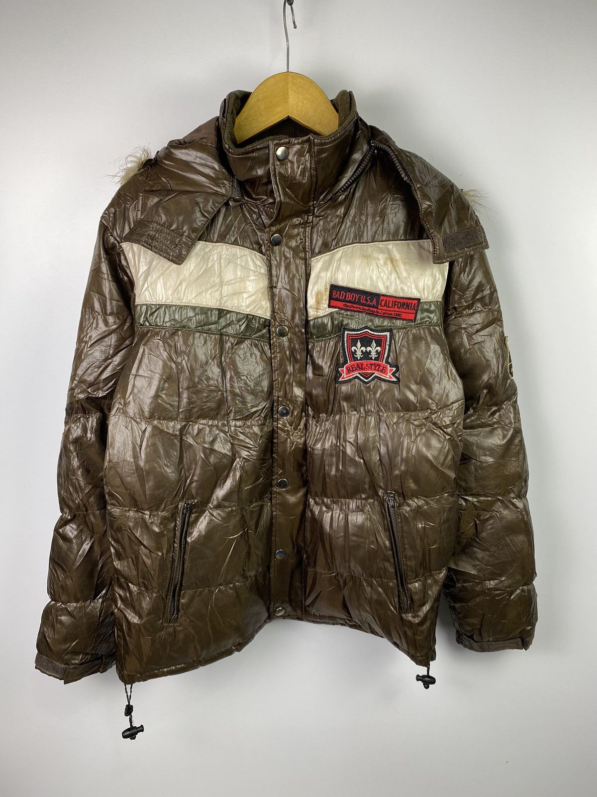 Japanese Brand Fur puffer jacket badboy ifsixwasnine style Size US L / EU 52-54 / 3 - 7 Thumbnail