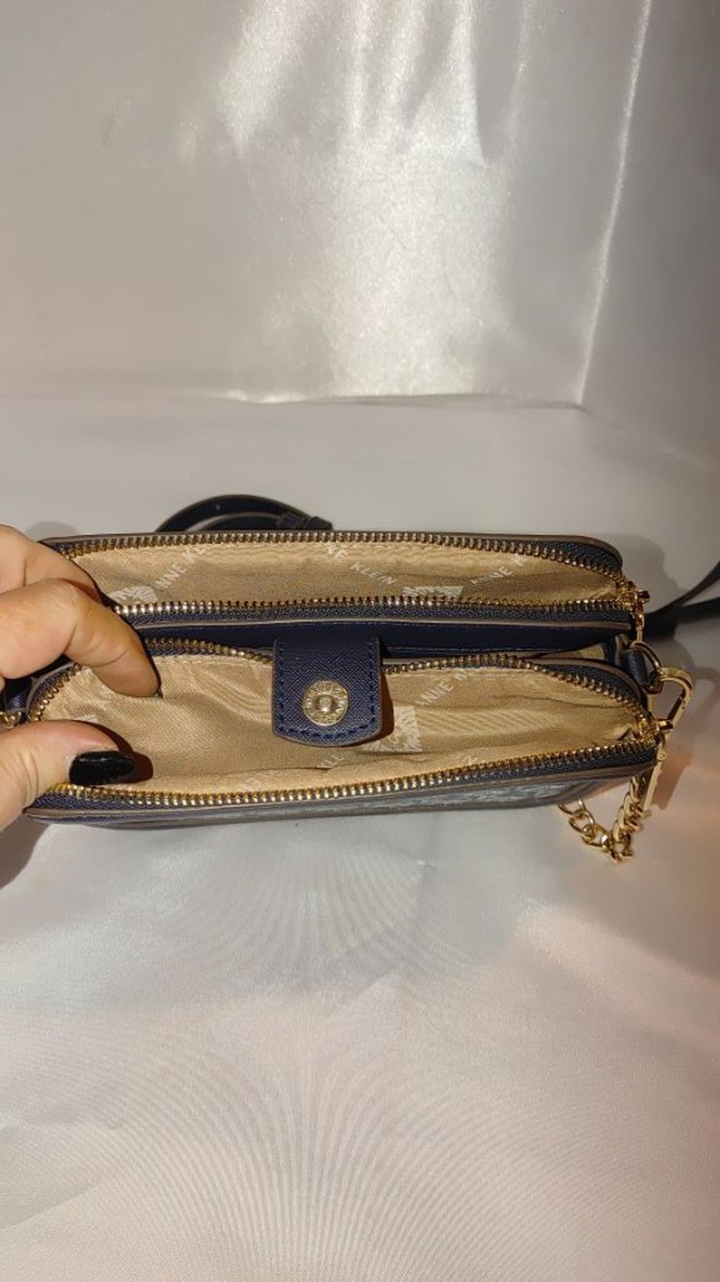 Anne Klein Anne Klein Double Zip Crossbody Size ONE SIZE - 8 Thumbnail