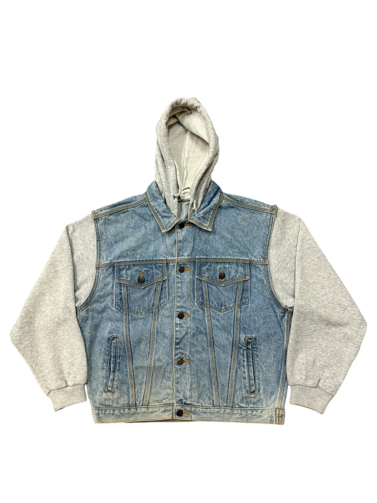 Disney Vintage Disney Store Denim Trucker Jacket Hoodie Size US L / EU 52-54 / 3 - 2 Thumbnail