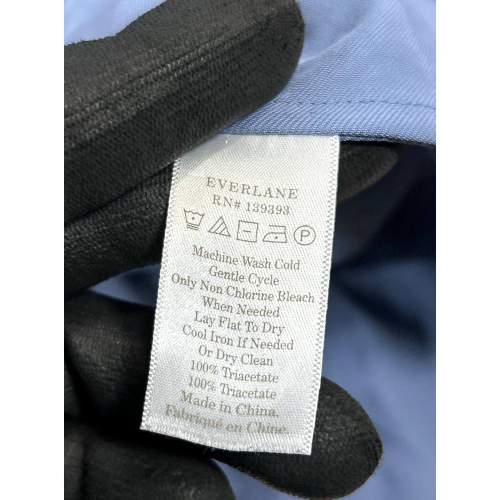 Everlane Everlane Dress Womens 0 Blue Wrap Blouson Size XS / US 0-2 / IT 36-38 - 4 Thumbnail