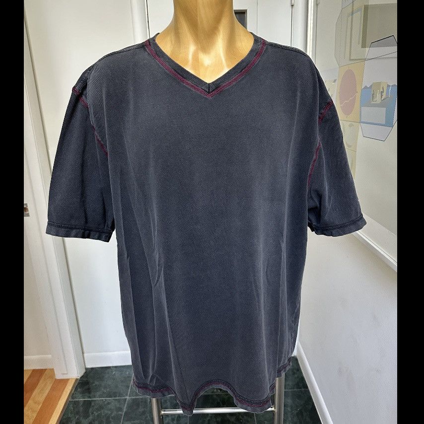 Johnston & Murphy JOHNSTON & MURPHY STONEWASHED FADED KNIT TSHIRT VNECK XXL Size US XXL / EU 58 / 5 - 1 Thumbnail