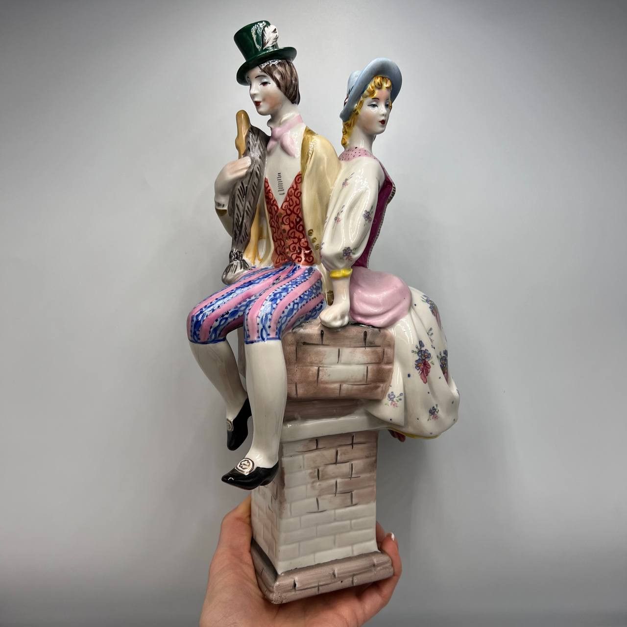 Vintage 1970 Vintage Porcelain SChimney Sweep & Shepherdess Kyiv Size ONE SIZE - 4 Thumbnail