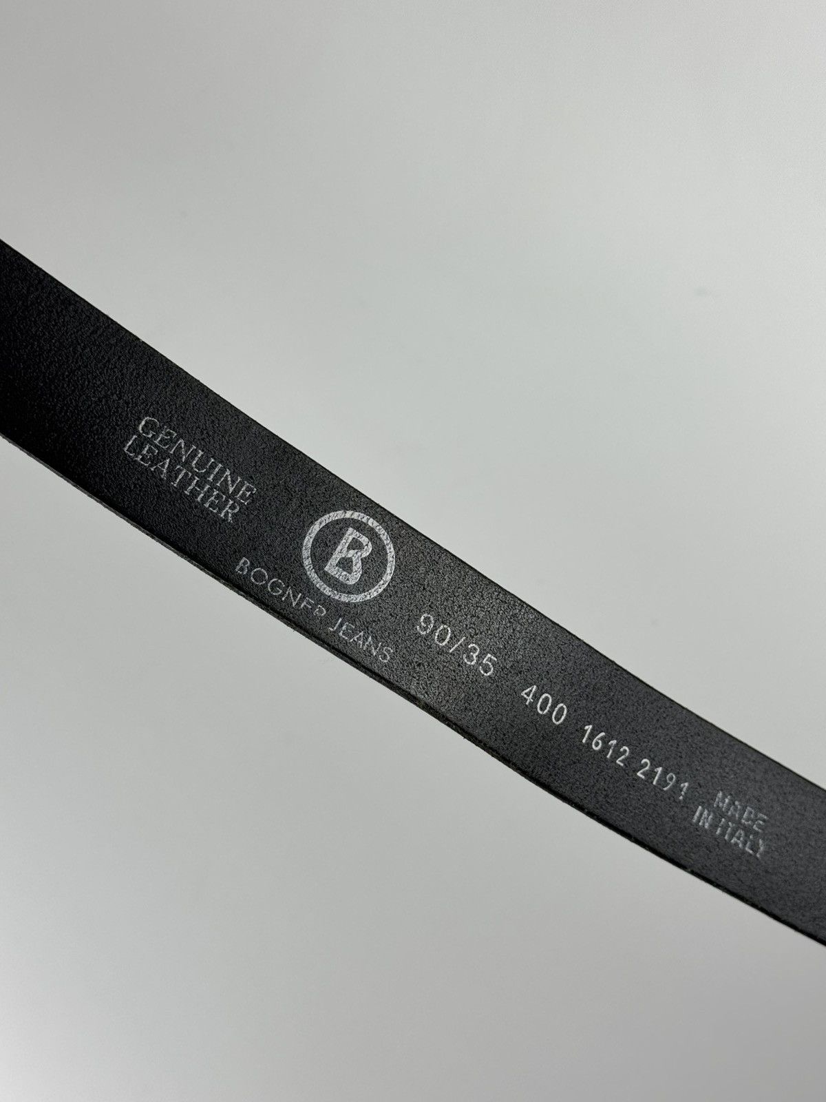 Bogner Bogner Jeans Black Leather Belt Mens Metal Genuine Leather Size ONE SIZE - 5 Thumbnail