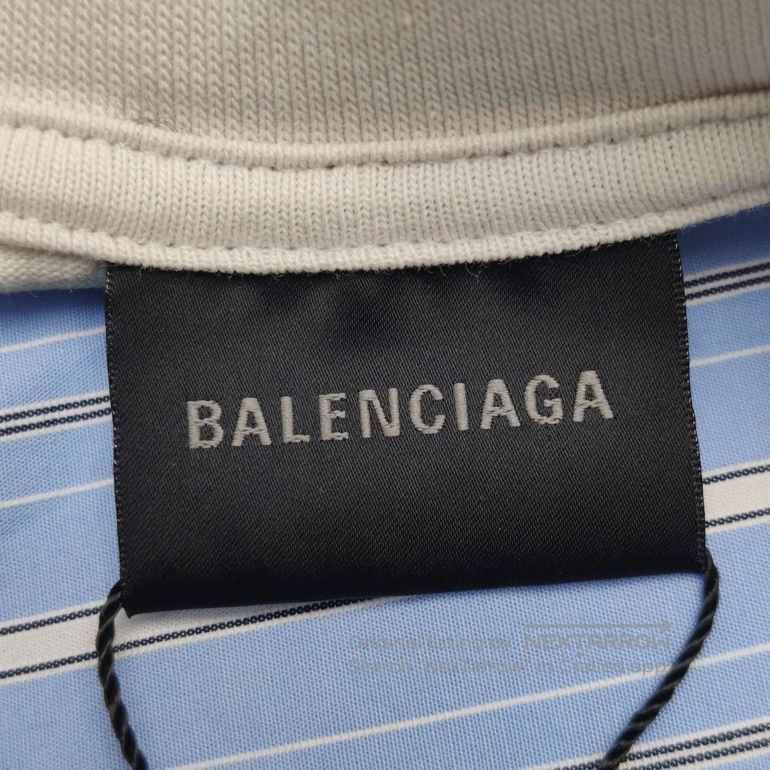 Balenciaga Balenciaga Color-Blocked Striped Cotton Shirt M. Size US M / EU 48-50 / 2 - 2 Thumbnail