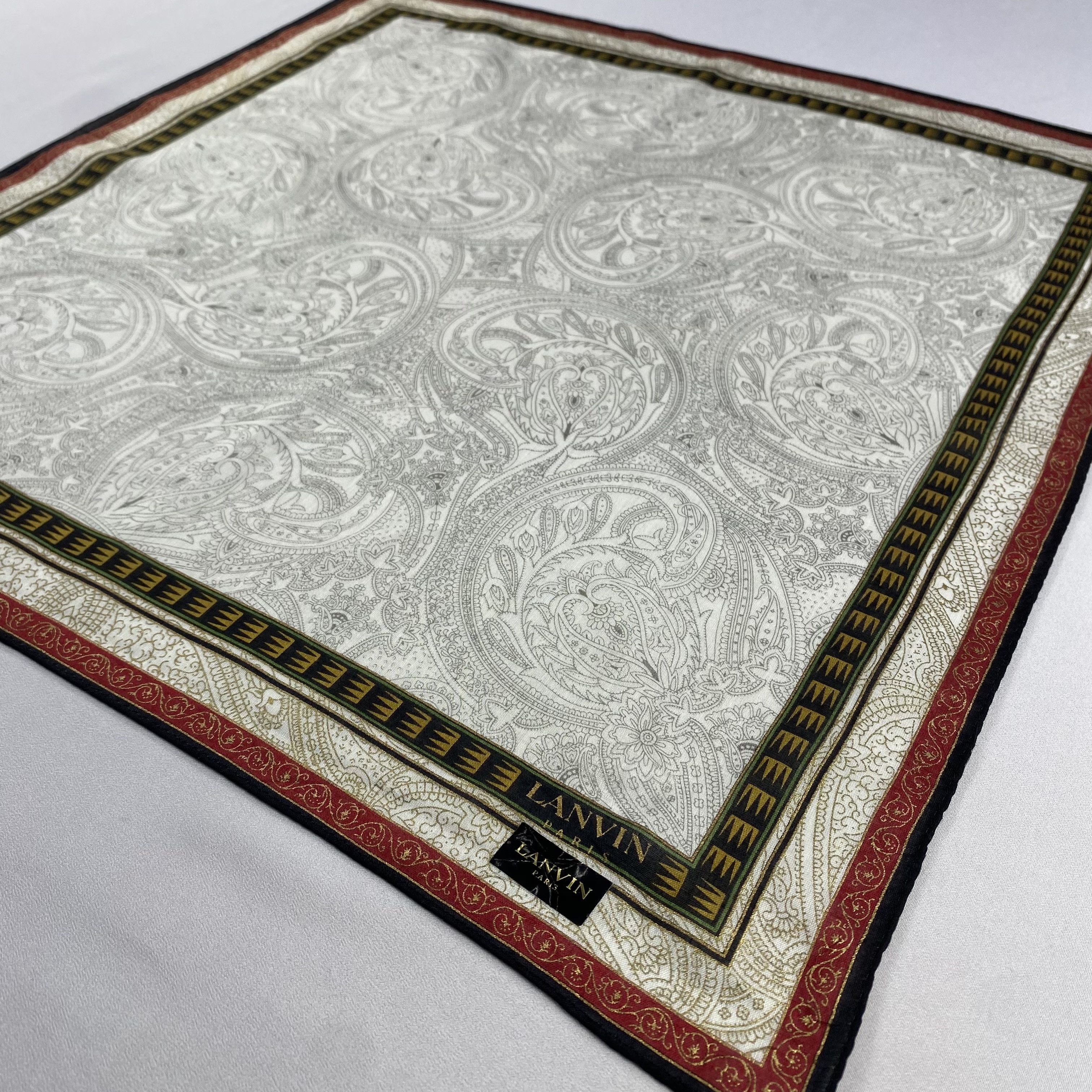 Lanvin × Vintage Lanvin Handkerchief / Neckerchief / Bandana-P1097 Size ONE SIZE - 2 Thumbnail