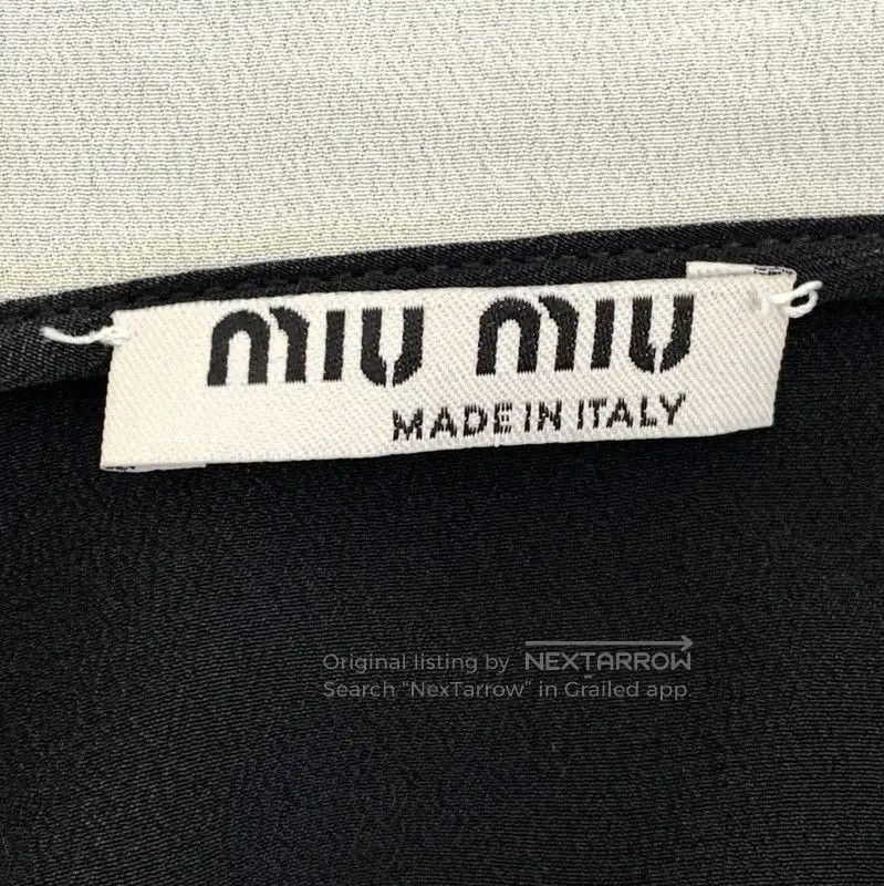 Miu Miu Miu Miu Black Women's Shirt with Embroidered Collar . Size XXS / US 00 / IT 34 - 5 Thumbnail