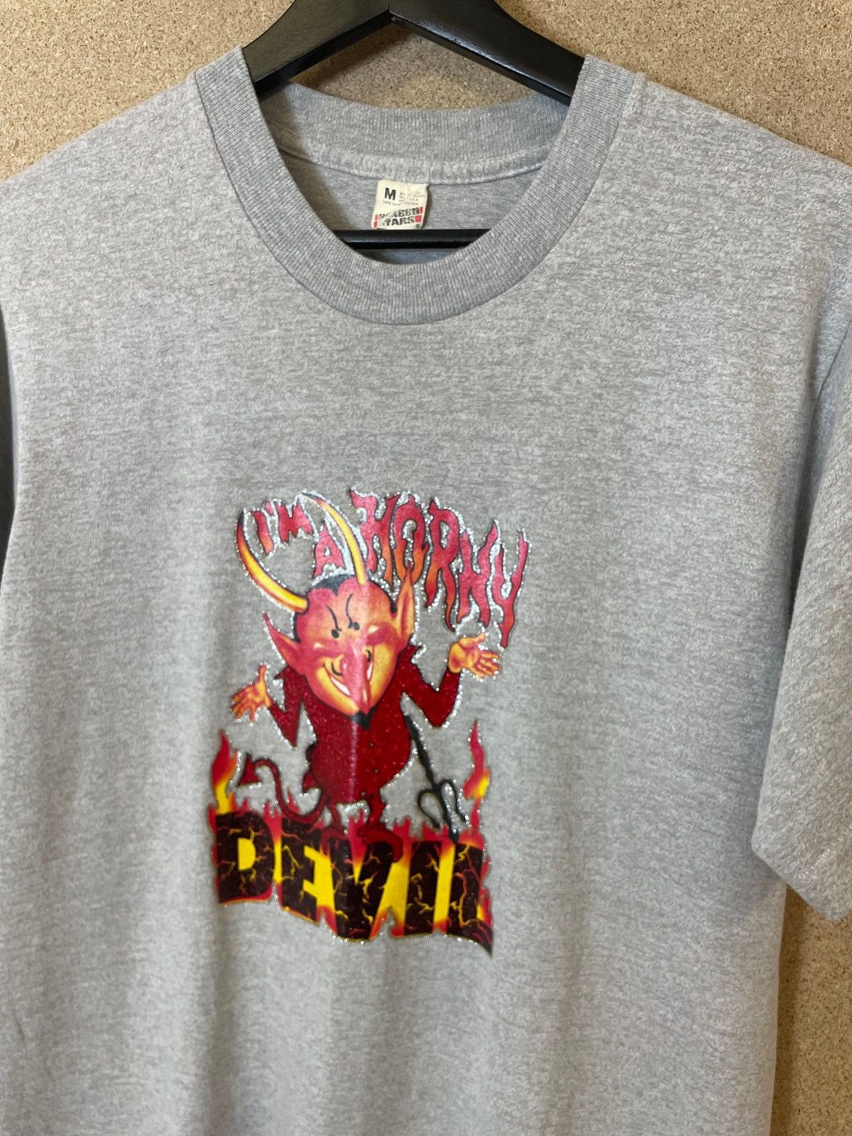 Vintage Vintage 1980s ”I’m a horny Devil” T-shirt - S Size US S / EU 44-46 / 1 - 2 Thumbnail