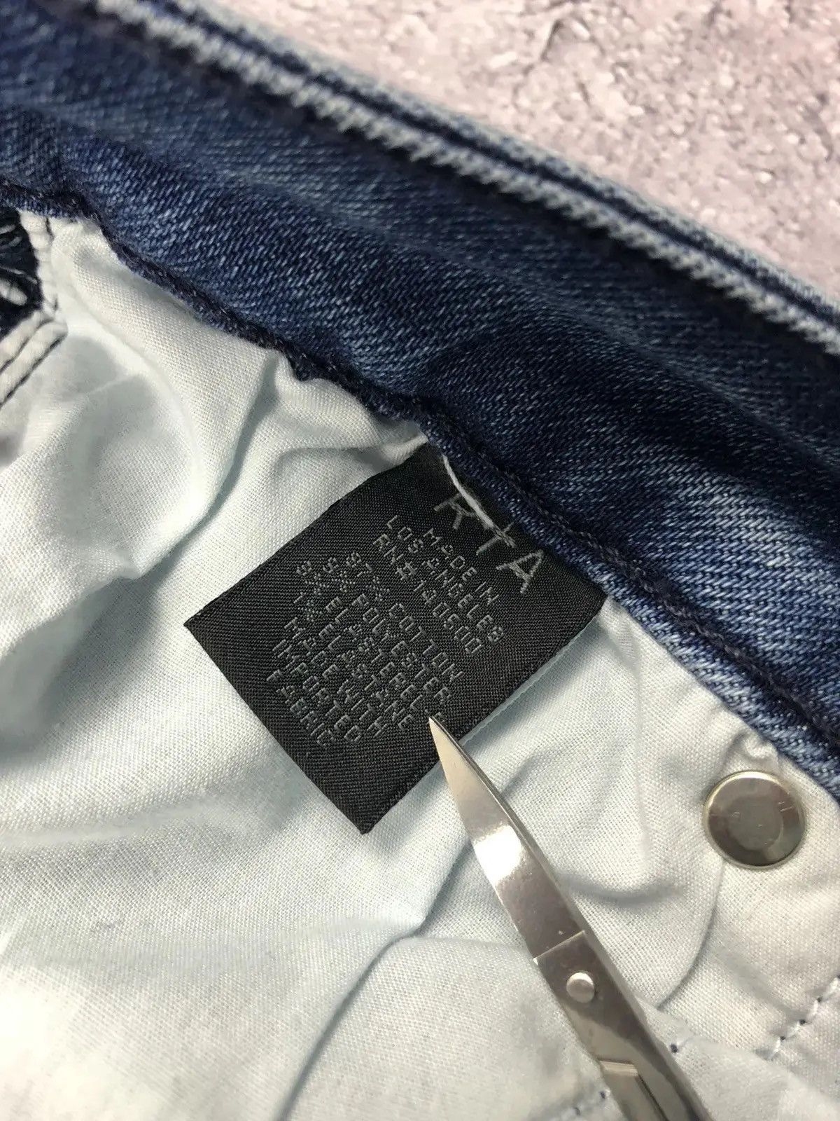 Rta RTA Very Rare Blue Flared Jeans Avantgarde Hype Streetwear Size 28" / US 6 / IT 42 - 9 Thumbnail
