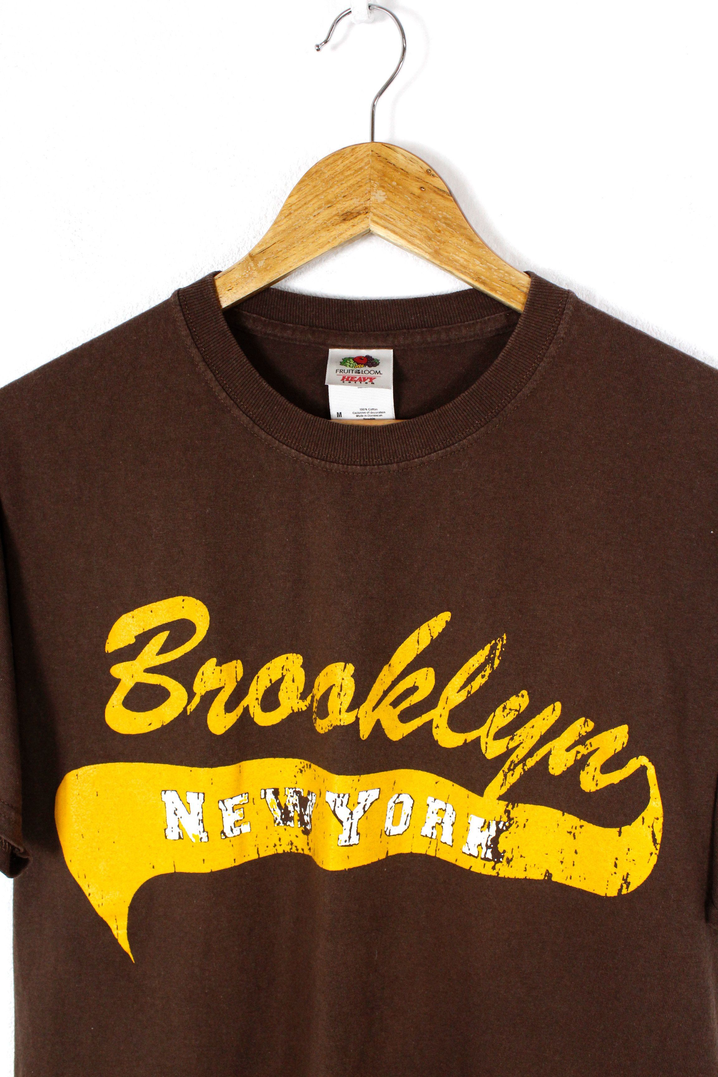 Vintage Vintage Brooklyn New York Graphic America Tee T-shirt 90s Size US M / EU 48-50 / 2 - 2 Thumbnail