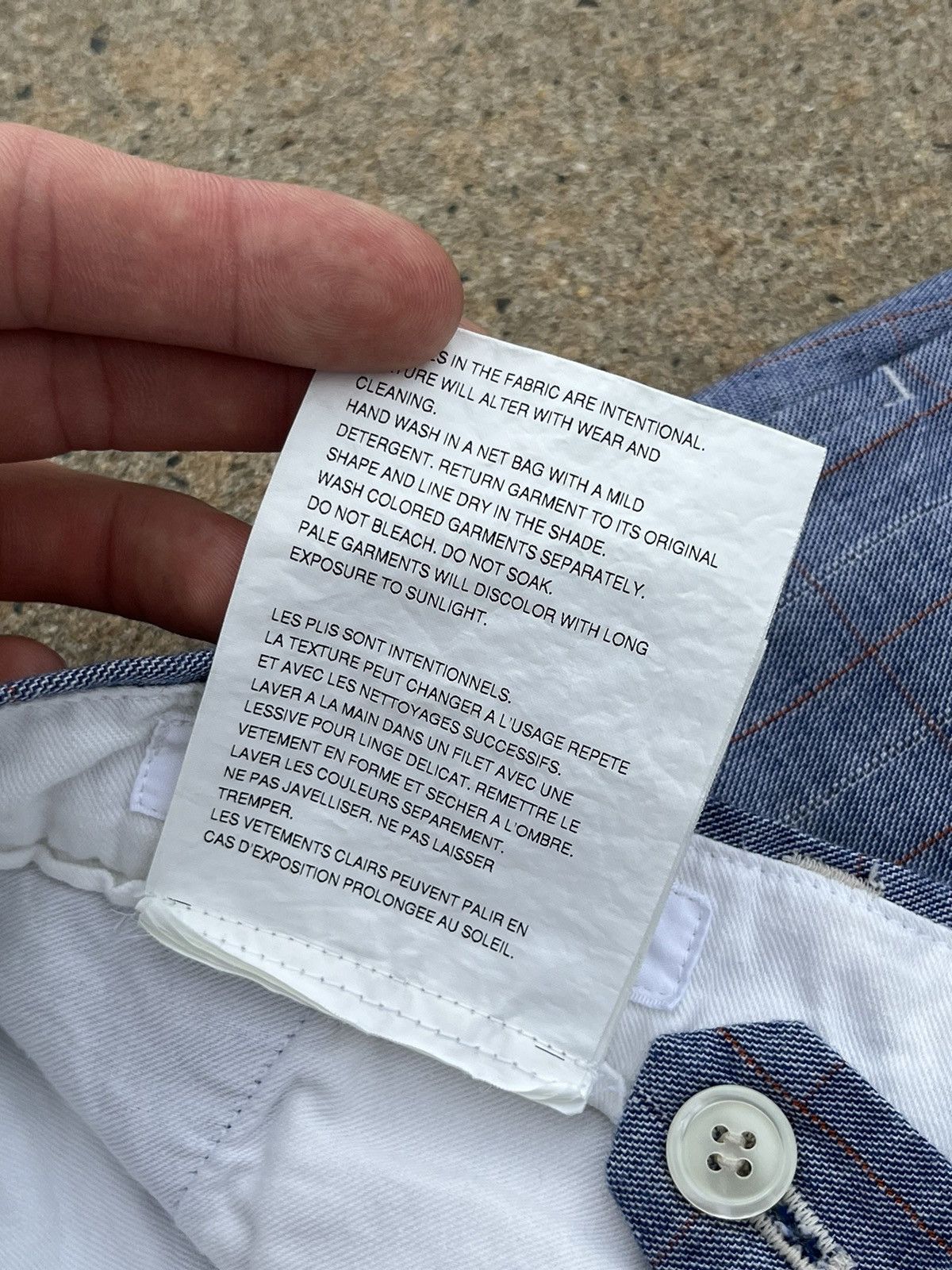 Comme des Garcons SS2001 Junya Watanabe X Comme Des Garcons Checked Shorts Size US 30 / EU 46 - 10 Thumbnail