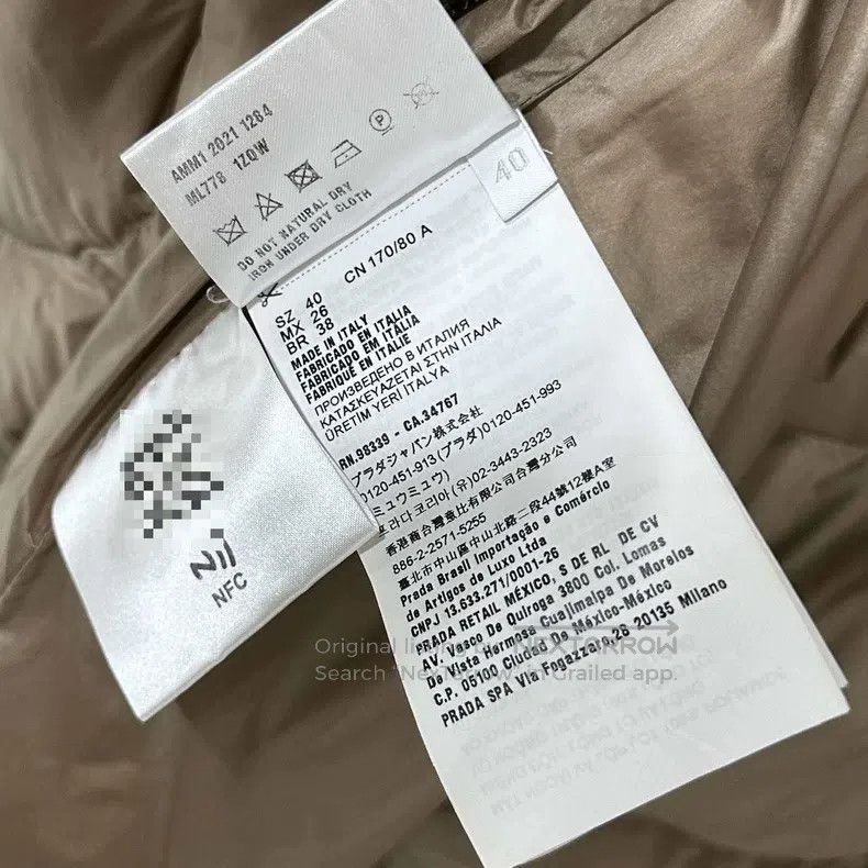 Miu Miu Miu Miu 40 Brown plaid logo down jacket Size M / US 6-8 / IT 42-44 - 7 Thumbnail