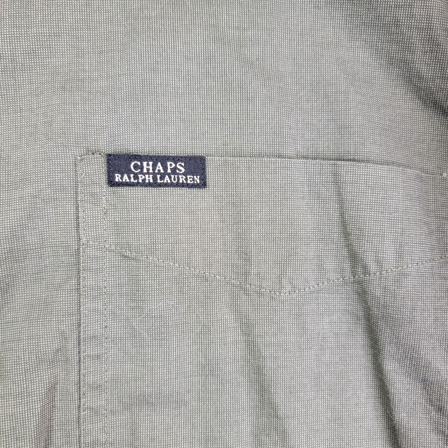 Chaps Chaps Ralph Lauren shirt Mens Large 100% Cotton WPL125 Button LS Casual Green Size US L / EU 52-54 / 3 - 2 Thumbnail