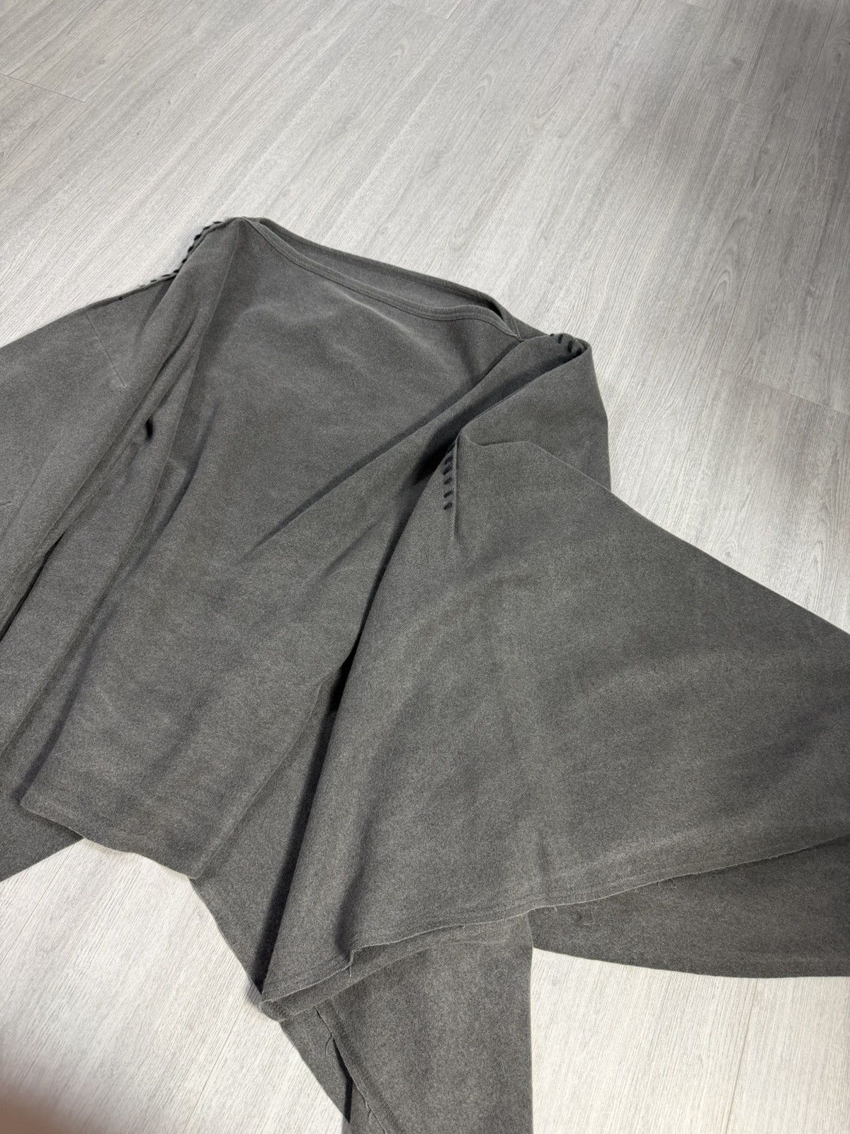 Issey Miyake Issey Miyake Asymmetric Wool Knit Poncho Sweater Avant-Garde Size ONE SIZE - 9 Thumbnail