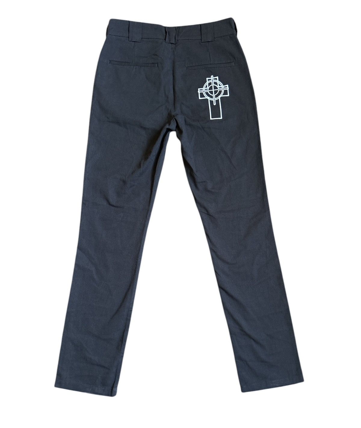 Designer × Revenge Revenge Black Crosshair Work Pants Size: Small Size US 28 / EU 44 - 3 Thumbnail