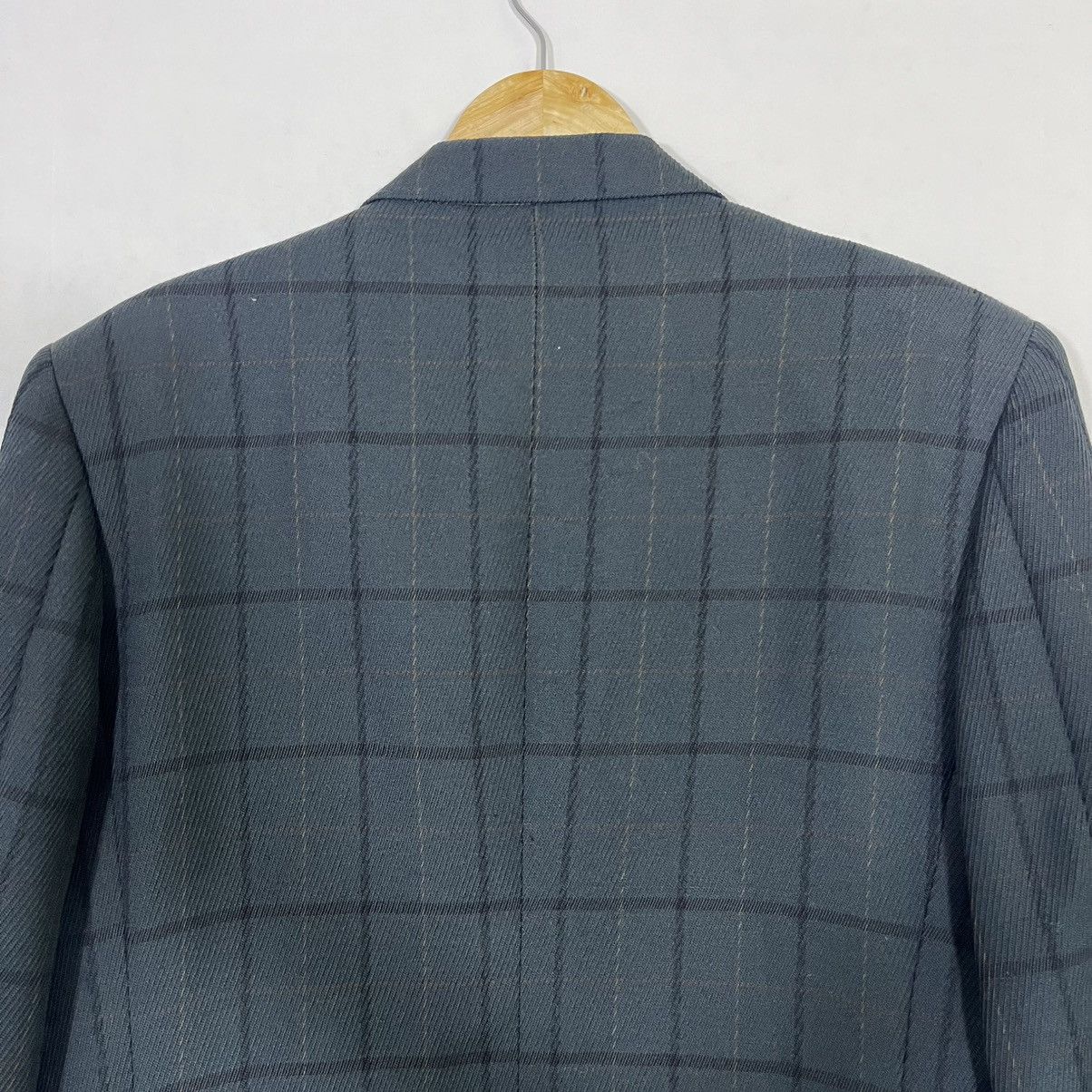 Vintage Vintage Blanc Bine Plaid Wool Sport Coat Blazer Jacket Size US M / EU 48-50 / 2 - 12 Thumbnail