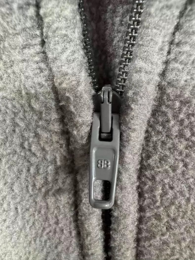Balenciaga Balenciaga size 38 SPORTY B embroidered polar fleece zip j Size US XXS / EU 40 - 3 Thumbnail