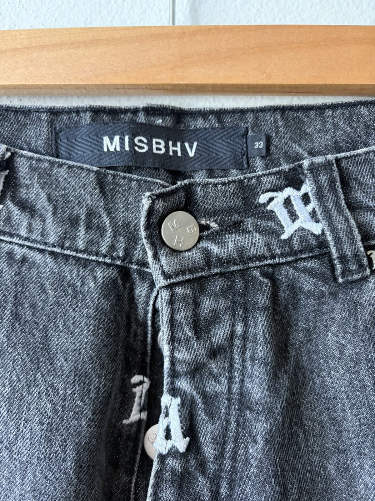 Misbhv Monogram jeans Size US 33 - 4 Thumbnail