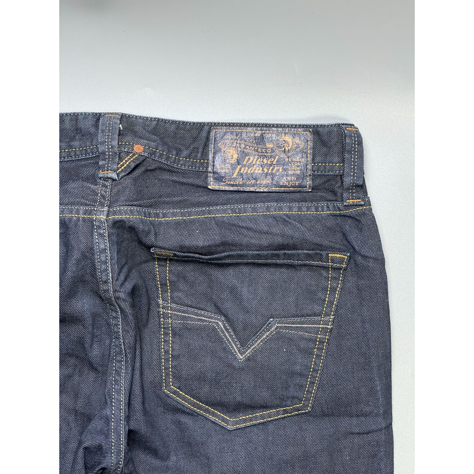 Diesel Diesel Industry Larkee Raw Denim Jeans Pants (Y1137) Size US 32 / EU 48 - 15 Thumbnail