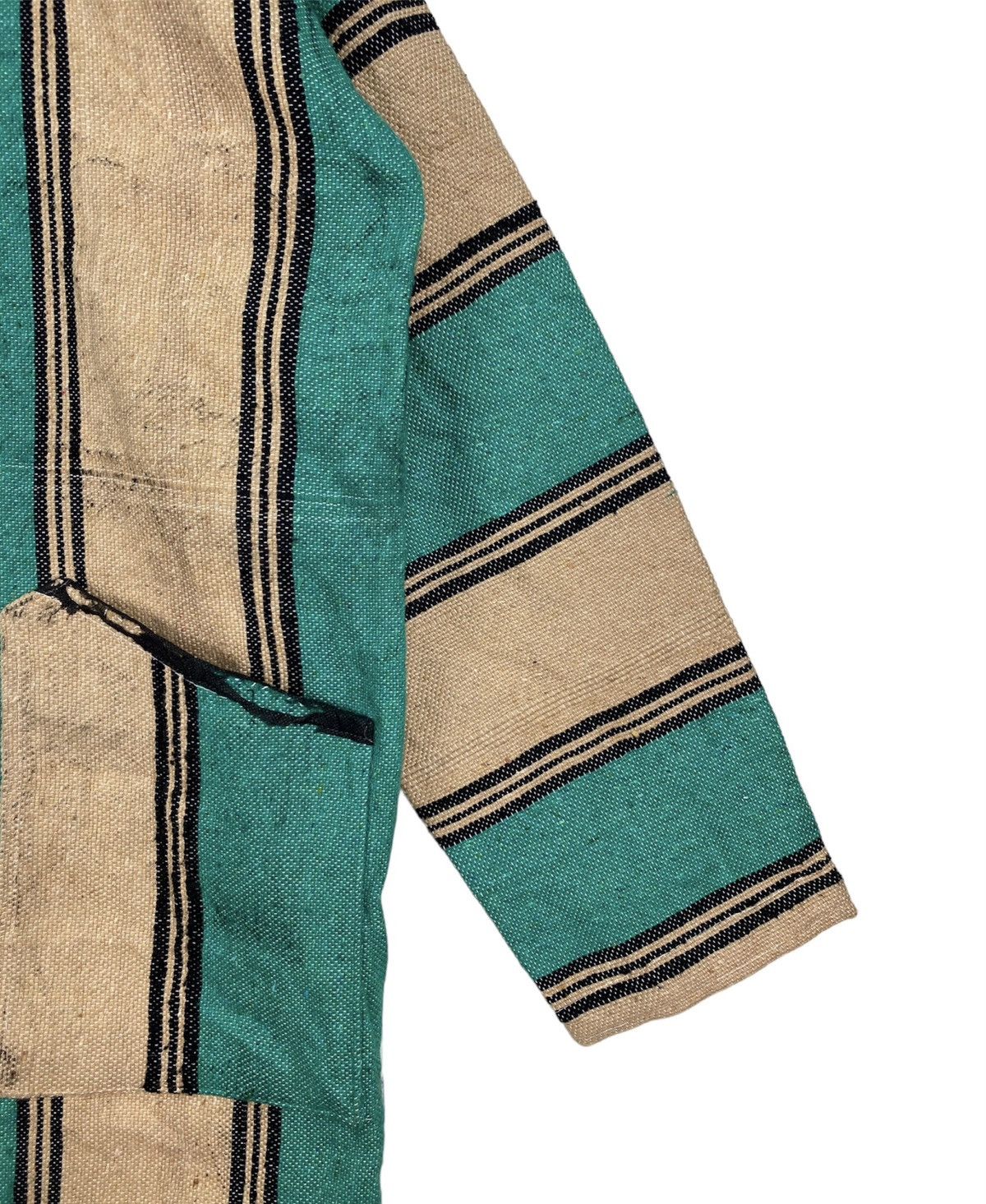 Vintage ❗️RARE❗️Burlap Stripe Hooded Jacket Size US XL / EU 56 / 4 - 4 Thumbnail