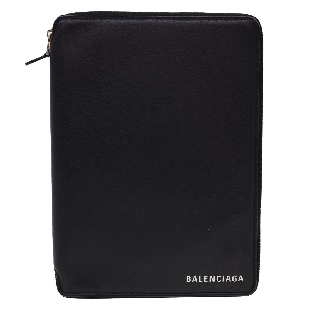 Balenciaga - Black Leather Wallet (Pre-Owned) Size ONE SIZE - 1 Thumbnail