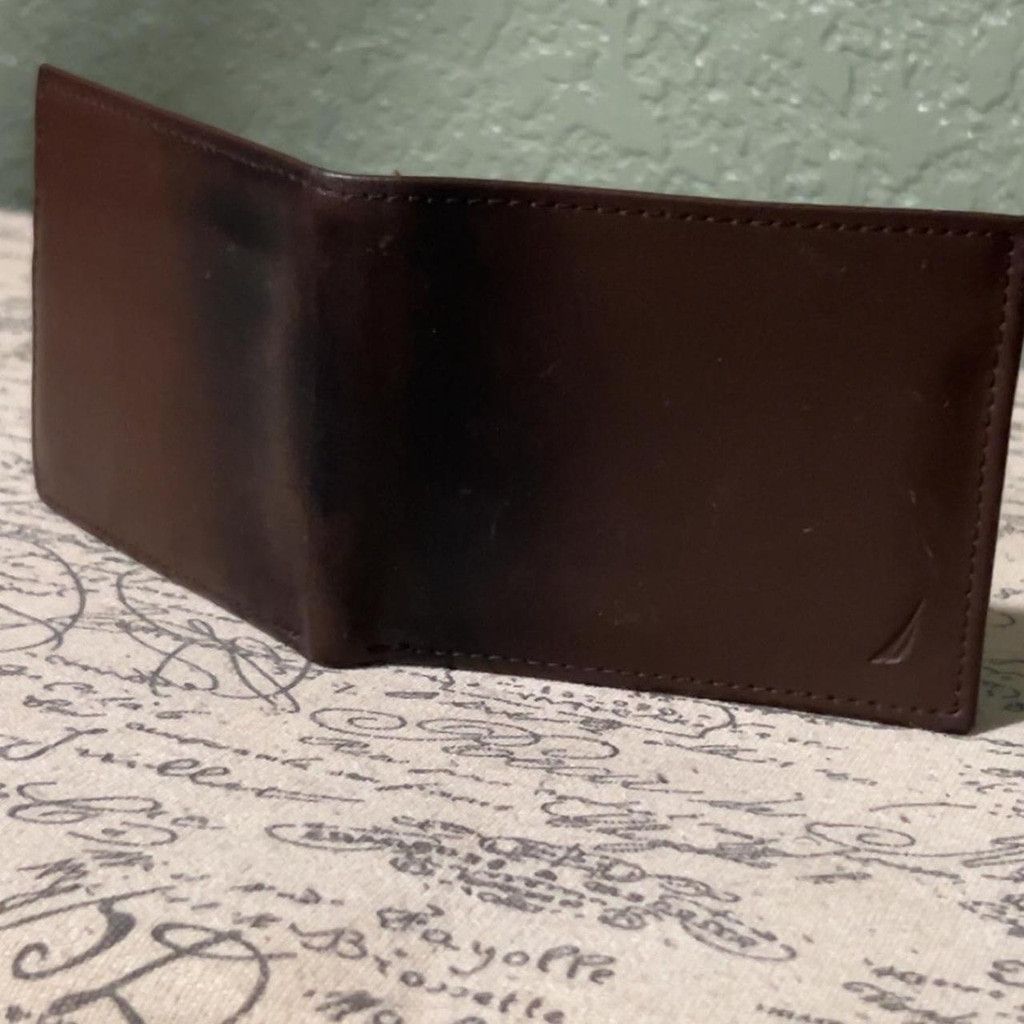 Nautica Nautica brown leather wallet #leather #bifold Size ONE SIZE - 4 Thumbnail