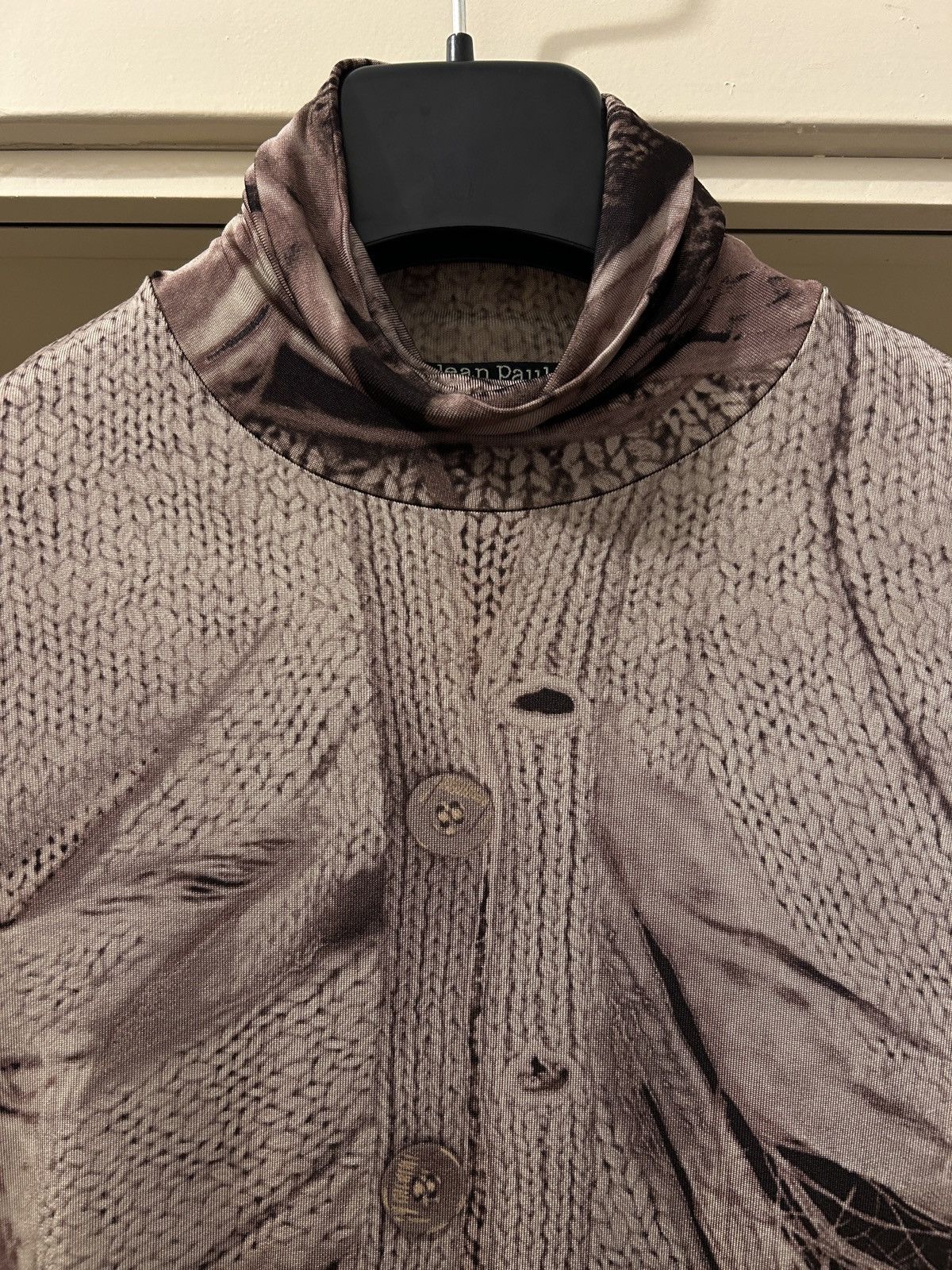 Jean Paul Gaultier Jean Paul Gaultier trompeloeil vintage mesh turtle neck Size M / US 6-8 / IT 42-44 - 5 Thumbnail