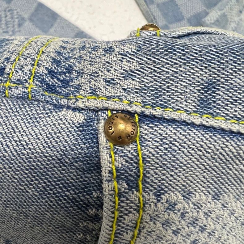 Louis Vuitton LOUIS VUITTON Checkerboard jeans 2501-Nextarrow Size US 33 - 5 Thumbnail