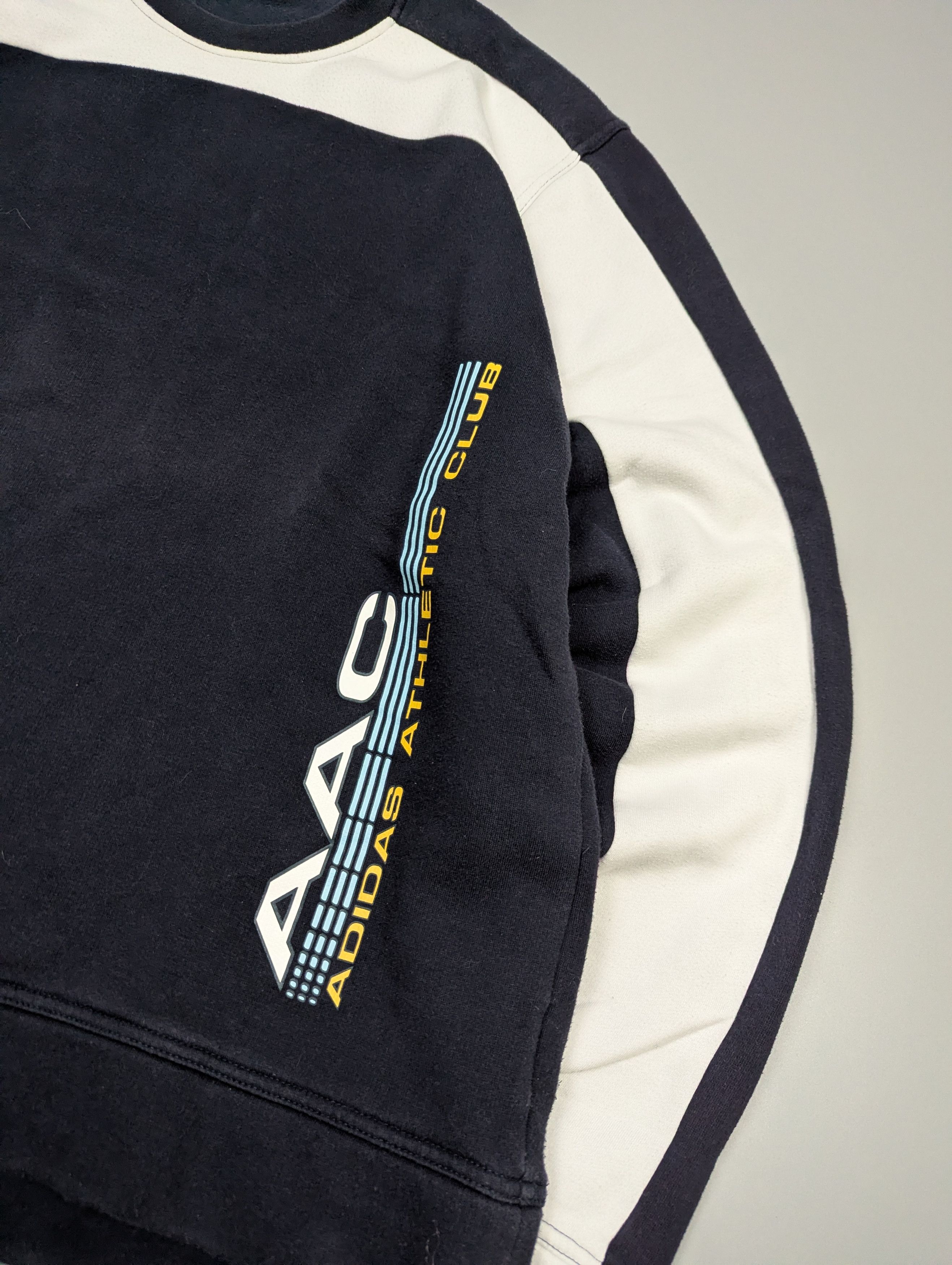 Adidas VTG Adidas Athletic Club AAC Big Logo Sweatshirt Y2K Mens XL Size US XL / EU 56 / 4 - 4 Thumbnail