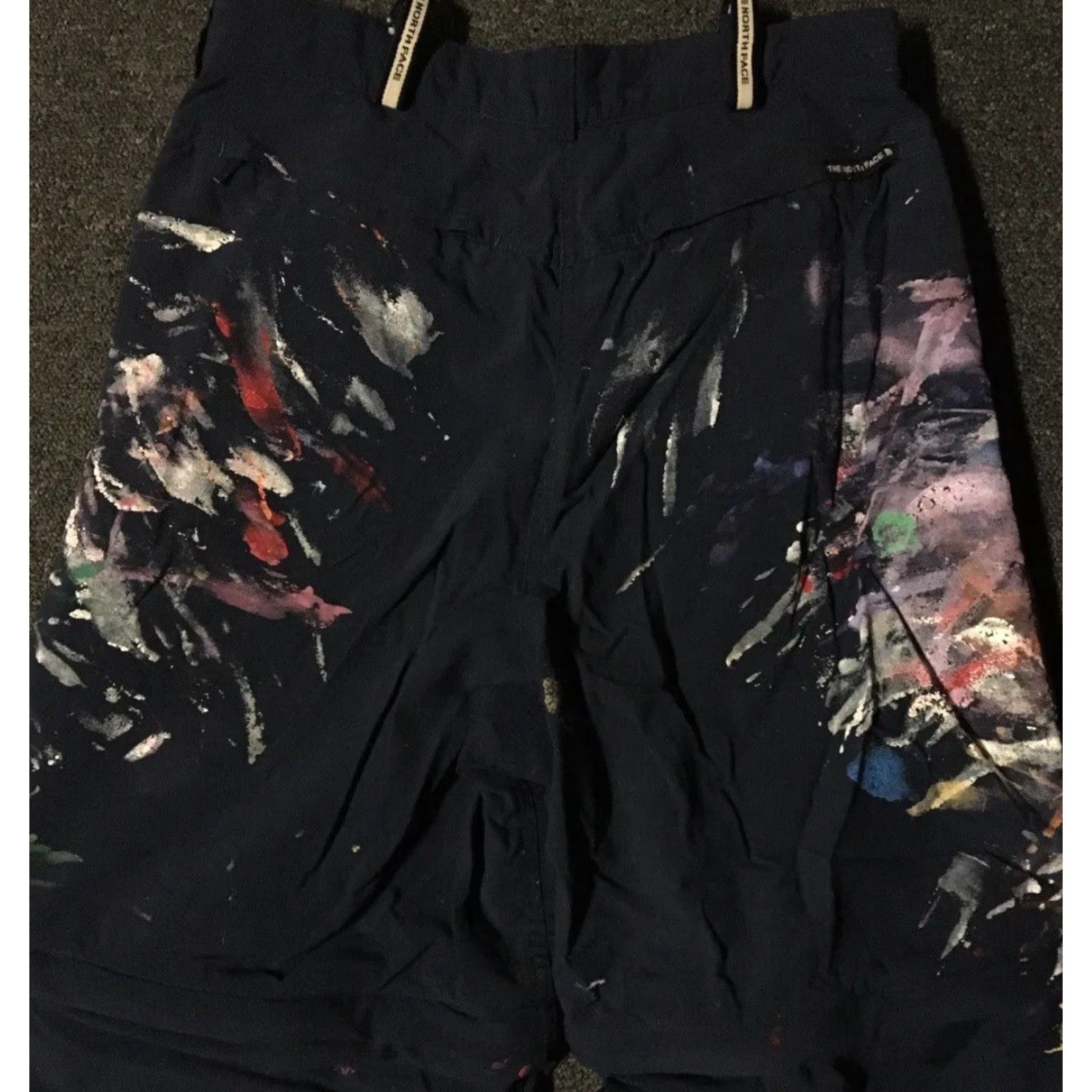 Thrasher VINTAGE The North Face Pants Convertible 10 Blue Grunge 90s Punk Thrashed Paint Splatter Cargo Men Mens Size 32" / US 10 / IT 46 - 7 Thumbnail