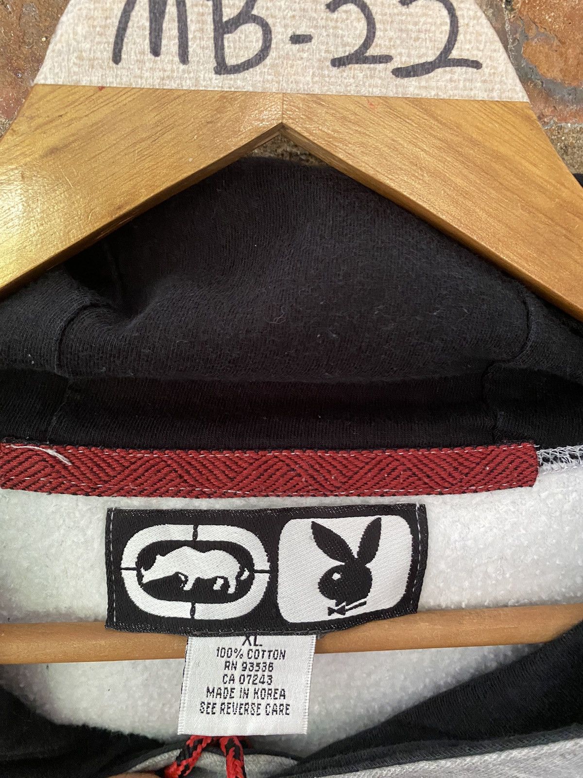 Ecko Unltd. 🔥2000s RARE ECHO x Playboy pin up gril men face hoodie Size US L / EU 52-54 / 3 - 13 Thumbnail