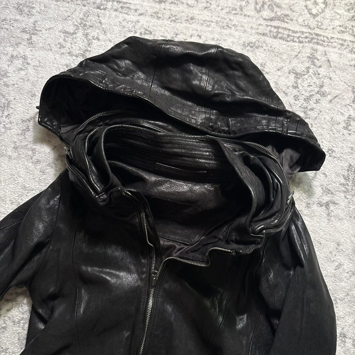 GOA GOA Bono Leather Jacket Black | Size Free Size US XS / EU 42 / 0 - 6 Thumbnail