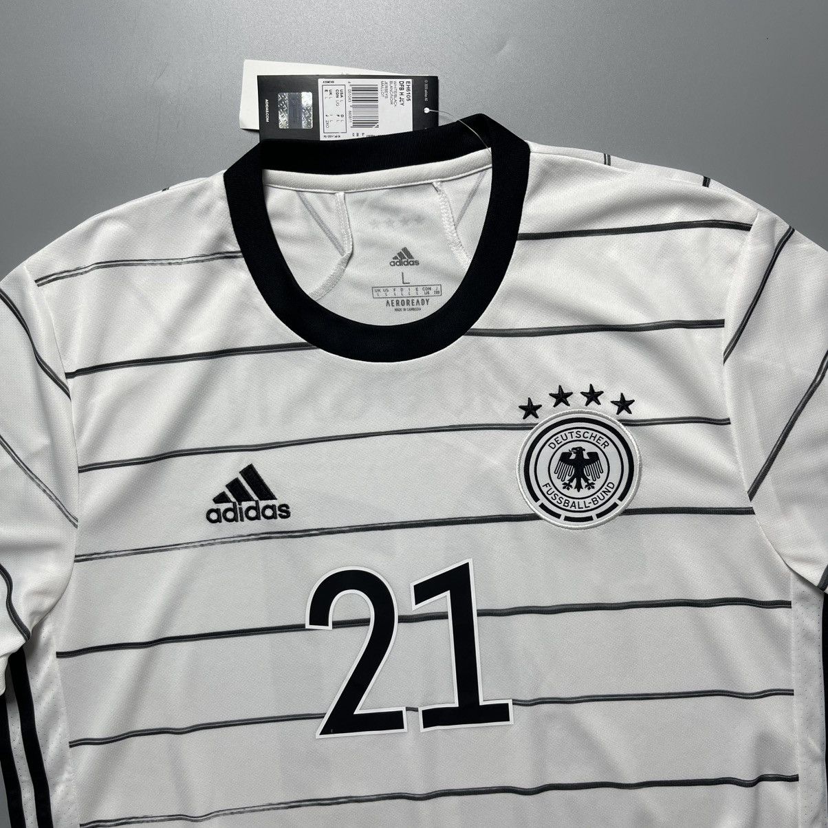 Adidas GERMANY ADIDAS 2020 EURO FOOTBALL HOME JERSEY #21 GUNDOGAN Size US L / EU 52-54 / 3 - 4 Thumbnail