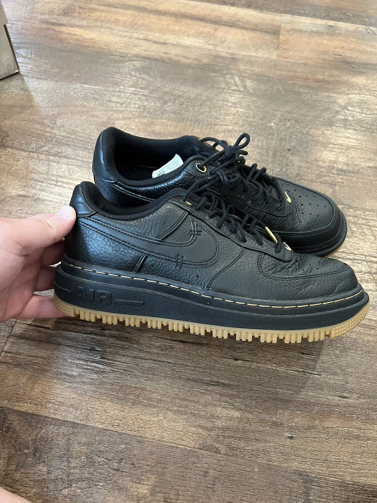 Nike Nike Air Force 1 Low Luxe Black Gum Shoes Men's Size 7.5 Size US 7.5 / EU 40-41 - 2 Thumbnail