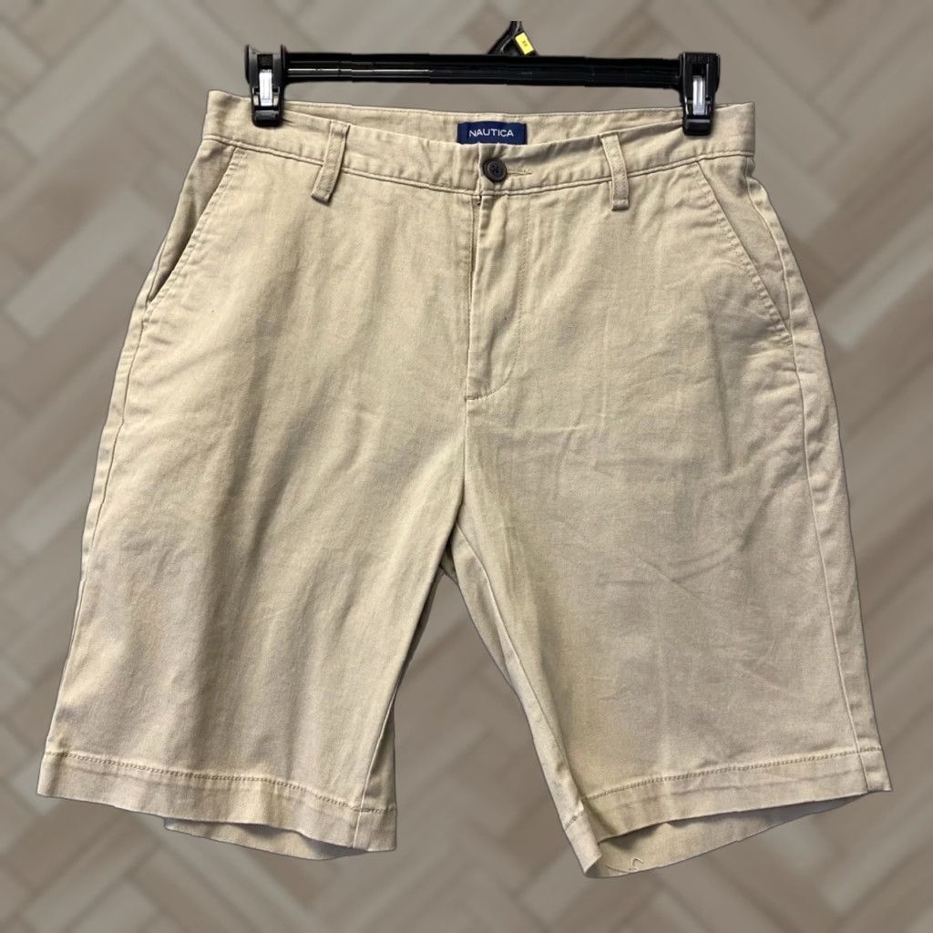 Nautica Nautica Shorts 30 Mens Beige Chino Pockets The Deck Short Fit Casual /109-24 Navy? Size US 30 / EU 46 - 1 Thumbnail