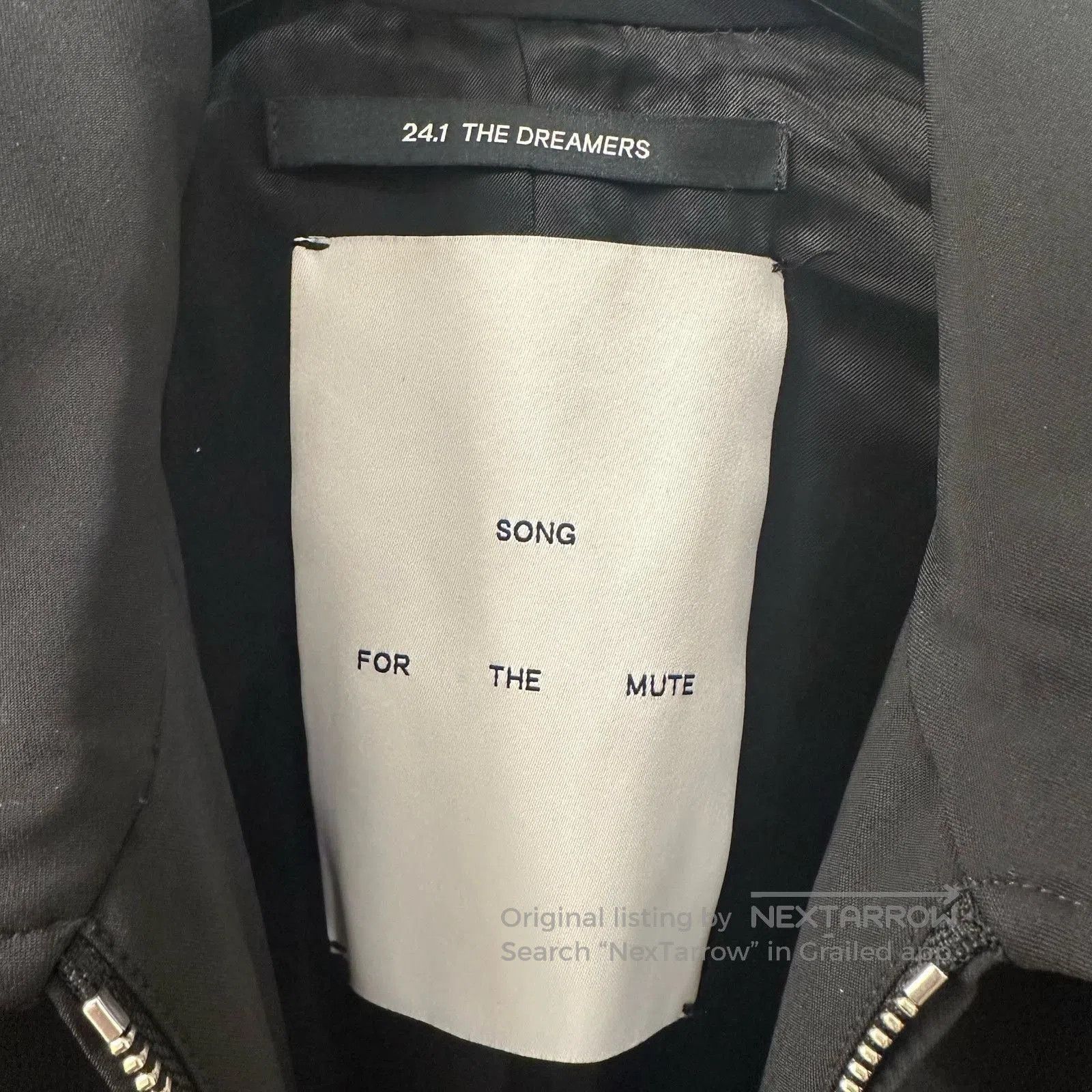 Song For The Mute SFTM 24.1 Black Coach Jacket. Size US M / EU 48-50 / 2 - 3 Thumbnail