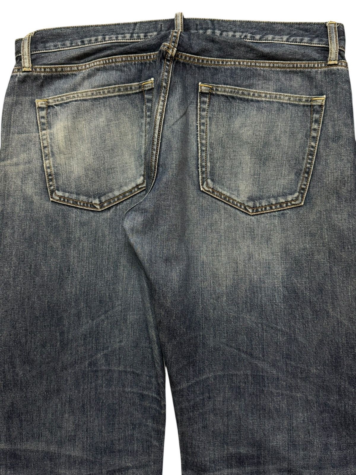 Uniqlo Vintage Y2K Uniqlo Selvedge Faded Wash Distress Straight Leg Size US 36 / EU 52 - 5 Thumbnail