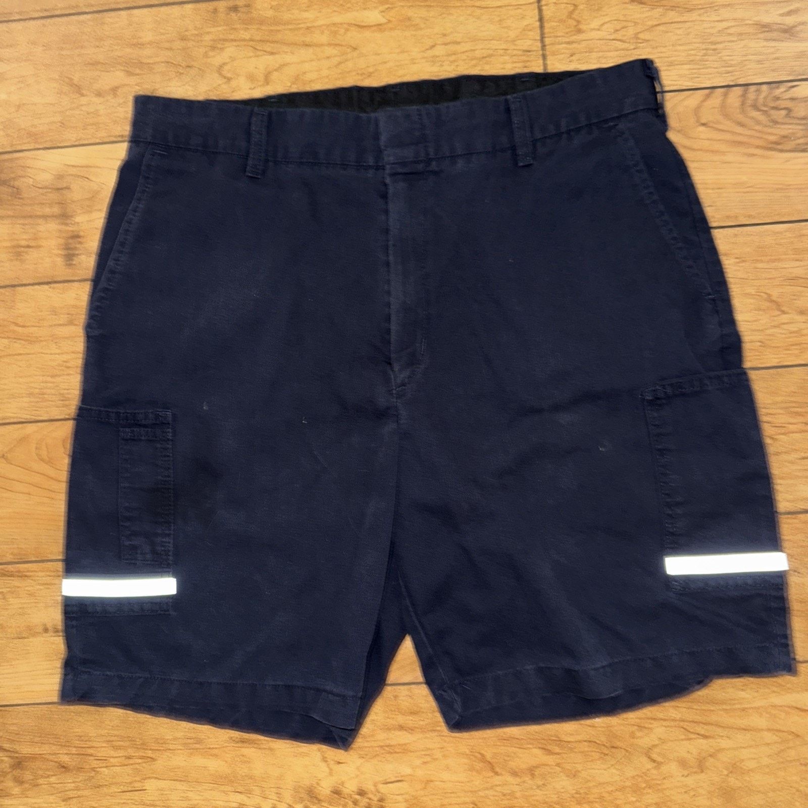 Vintage FedEx Tim Sherman Utility Cargo Shorts Navy Blue 38x11 38R Size US 38 / EU 54 - 1 Thumbnail