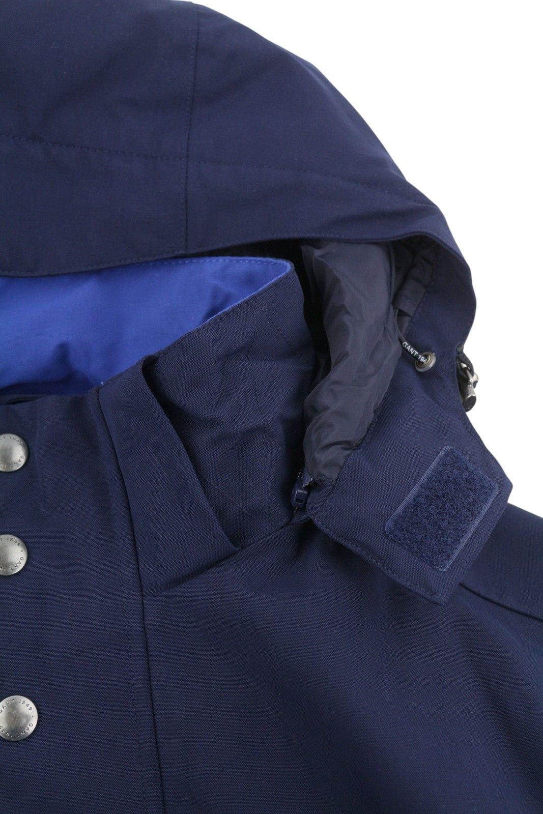 Gant ROUGH WEATHER SLICKER M Dusk Blue Hooded Jacket 87270 Size US M / EU 48-50 / 2 - 12 Thumbnail