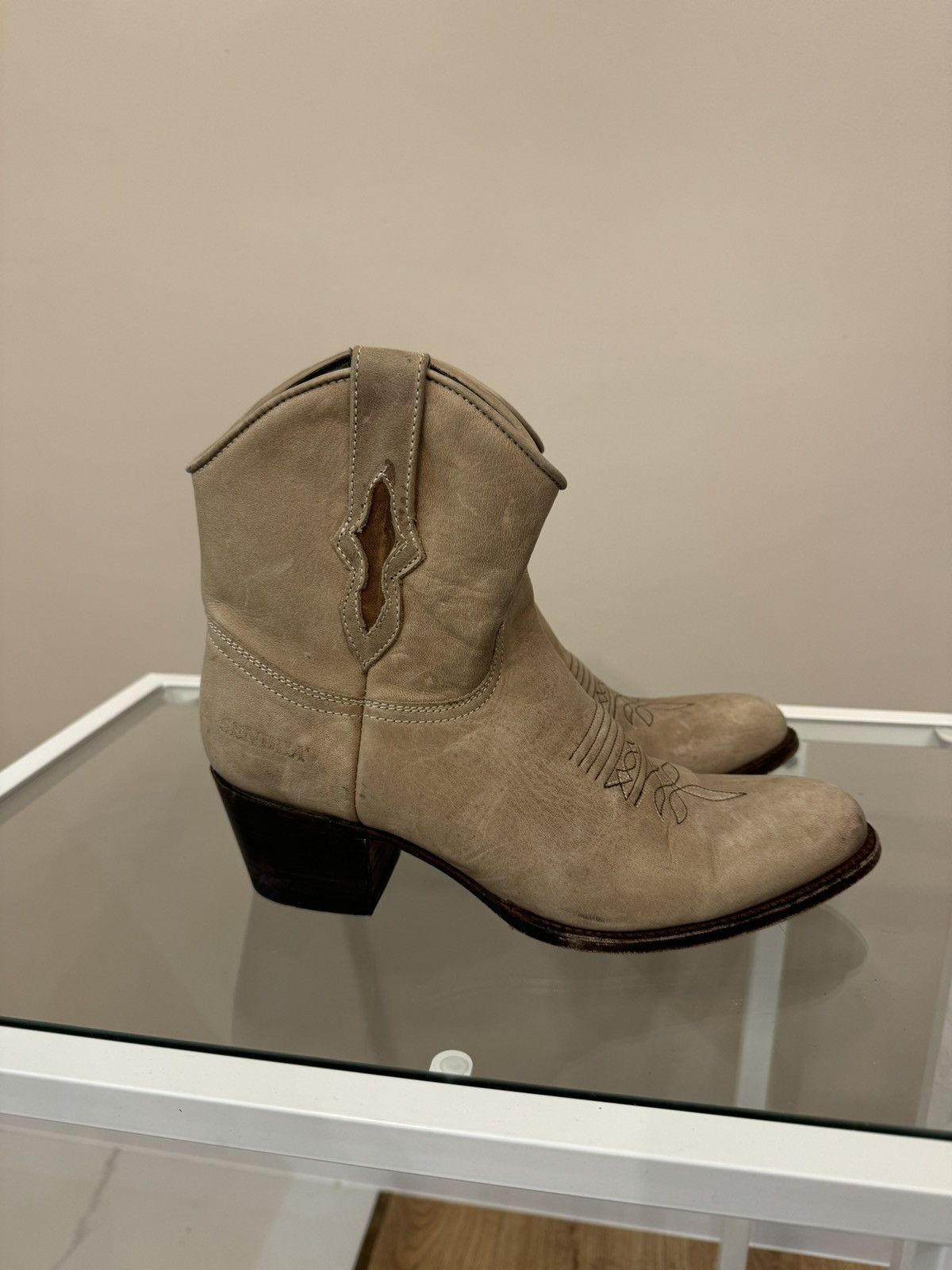 Leather Kozaki Sendra made in Spain boots shoes cowboys hype Size US 7 / IT 37 - 1 Thumbnail