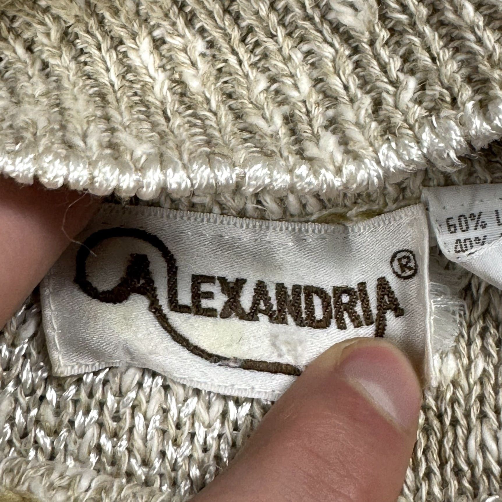 Vintage VINTAGE ALEXANDRIA LINEN COTTON SWEATER BROWN MOCK NECK SMALL 1980s Womens Size S / US 4 / IT 40 - 5 Thumbnail