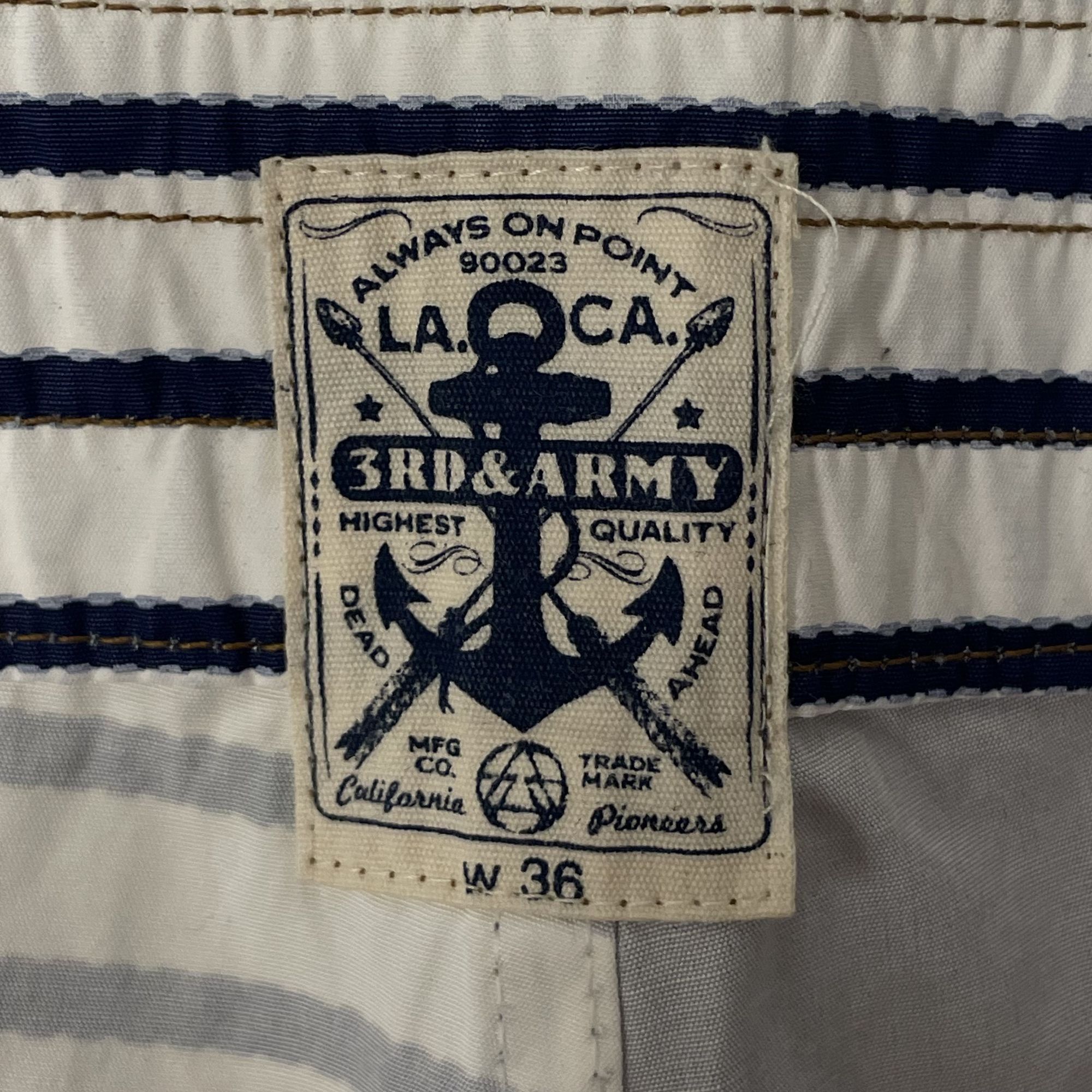 Third & Army 3rd & Army USA FLAG Nautical Surf Board Swim Trunks Size US 36 / EU 52 - 5 Thumbnail