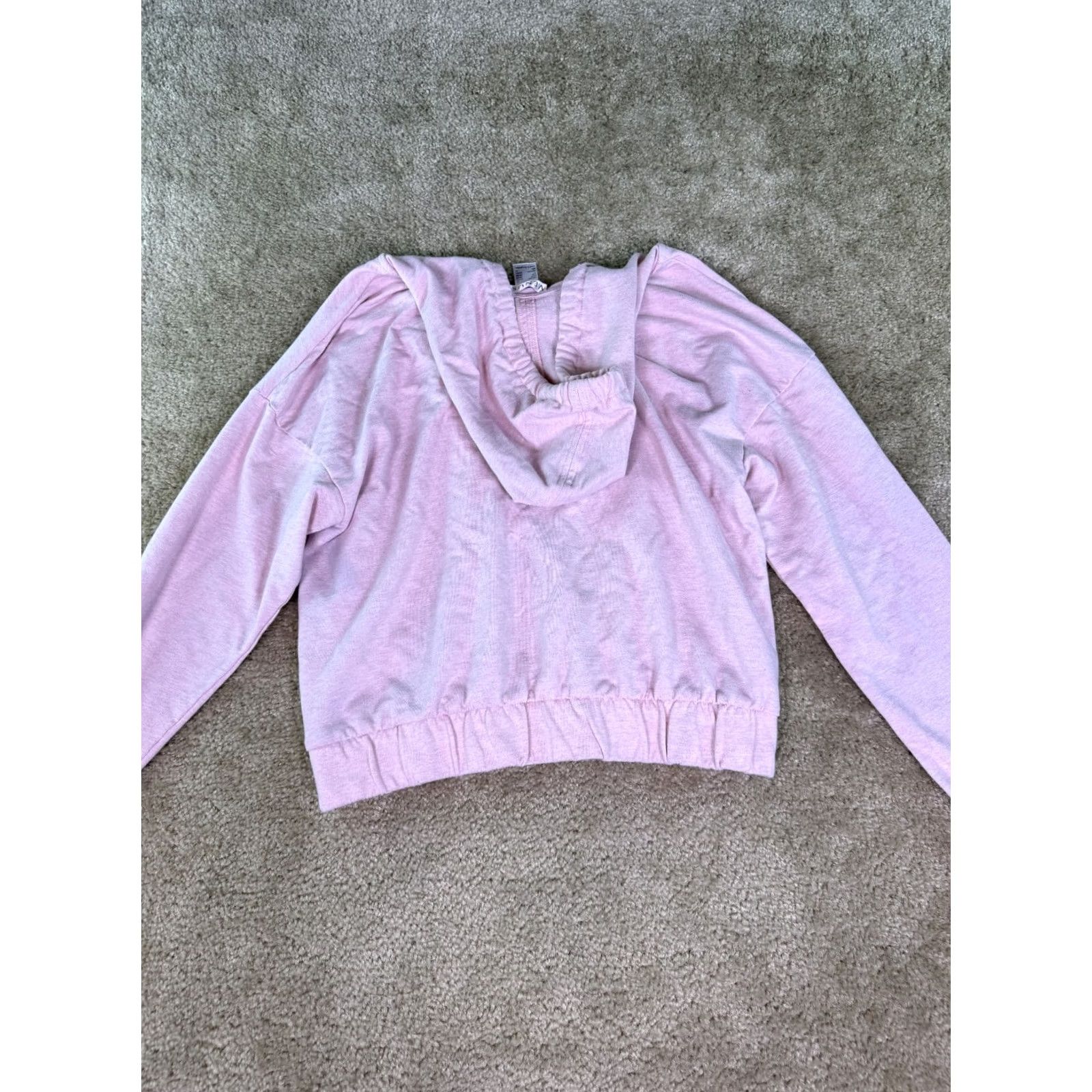Venus Venus Hoodie Women's Medium Light Pink Drawstring Relaxed Pullover E560 Size M / US 6-8 / IT 42-44 - 7 Thumbnail