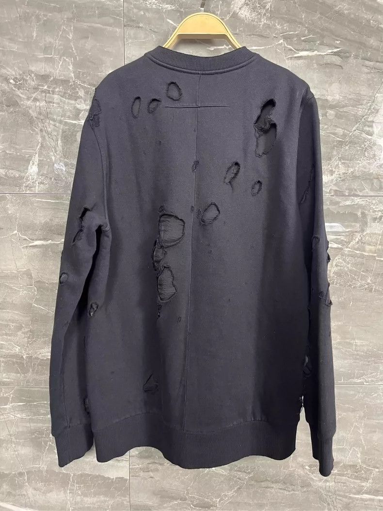 Givenchy Givenchy Ripped Hoodie Men's Black/Givenc Size US M / EU 48-50 / 2 - 2 Thumbnail