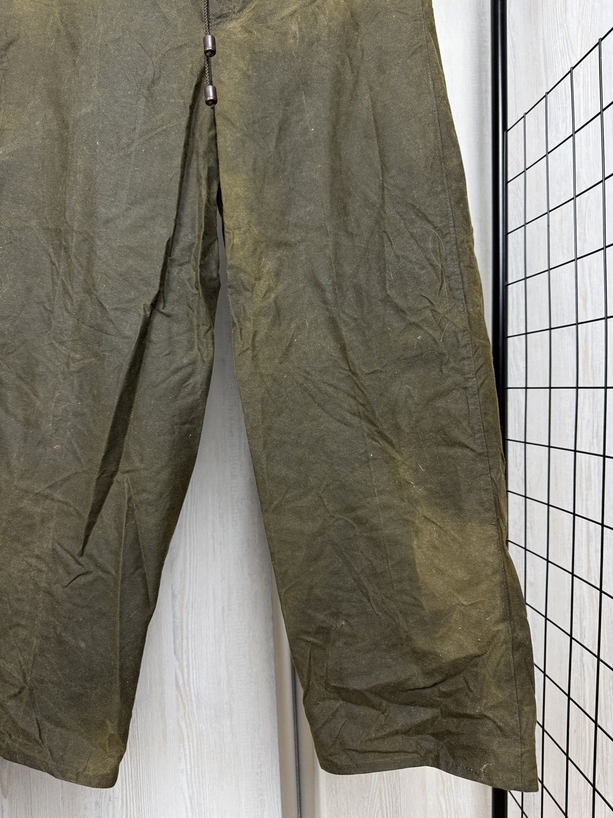 Barbour Barbour made in England khaki green vintage waxed pants XS Size US 30 / EU 46 - 5 Thumbnail
